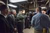 Image: Adm. John Richardson, chief of naval operations, Mike Petters, HII president and CEO and President Donald Trump touring Gerald R. Ford (CVN 78)  (CREDIT: HII)