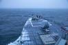 In 2023, the Arleigh Burke-class guided-missile destroyer USS Porter (DDG 78) steams in the Baltic Sea during a winter storm, March 7, 2023. Porter is on a scheduled deployment in the U.S. Naval Forces Europe area of operations, employed by the U.S. Sixth Fleet to defend U.S., allied and partner interests. (U.S. Navy photo by Mass Communication Specialist 2nd Class Sawyer Connally)
