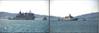 Indian warships INS Aditya (left) and INS Trishul arrived at Toulon, France. Photos: Indian Navy
