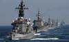 Japan's Maritime Self-Defense Force (MSDF) ships. Photo: Japan Navy