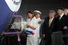 John Warner christening: Photo USN/HII by John Whalen