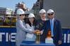 Julie Benson, ex Vice President of Public Relations for Princess Cruises, Cherry Wang, country director of Carnival China di Princess Cruises, Attilio Dapelo, Direttore stabilimento Monfalcone e Anthony Kaufman, Senior Vic