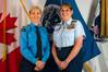 Julie Gascon, Assistant Commissioner of the Canadian Coast Guard’s Central and Arctic Region and Rear Adm. June Ryan, the commander of the USCG 9th District met with their employees aboard Coast Guard ships and a CCG helicopter in Sault Ste. Marie Ontario and Sault Ste. Marie Michigan March 21 2016. (Photo credit: USCG)