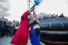 Kaity Arsoniadis-Stein Exec. Dir. VIMC (L) Jewel Jacobs (R) of Squamish First Nation Photo (Credit Saam Smit)