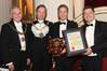L - R The Master Carman, Mr Mark Griffiths; The Rt. Hon The Lord Mayor of London, Alderman the Lord Mountevans; Patrick Walters, Group Commercial Director, Peel Ports; Mark Whitworth, Chief Executive, Peel Ports