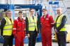 L to R: Mark Lappin, Exploration and Subsurface Director for the UK and Netherlands at Centrica Energy, ROV Apprentice Edward Beattie, MP Tom Greatrex, ROV Apprentice Alexander Tice, David Sheret, General Manager, Global Business Development, Bibby Offshore (Photo courtesy of Centrica Energy and Bibby Offshore)
