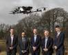 (L-R) Malcolm Connolly Technical Director at Cyberhawk, Usman Ali from the Banksā Growth Finance team, Craig Roberts CEO at Cyberhawk, David McIntyre Chief Financial Officer at Cyberhawk Innovations and Nick Edgar, Senior Director, Growth Finance at Clydesdale and Yorkshire Banks Photo Cyberhawk