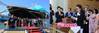 (L)The Naming and Delivery Ceremony of Seri Cempaka at the HHI Shipyard in Ulsan, South Korea. (R) The Lady Sponsor, Y. Bhg. Datin Teo Yin Hui Officiating the Naming Ceremony of Seri Cempaka. Photos: MISC Berhad