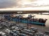 Maersk Triple E ship in port (Photo courtesy of Maersk Line)