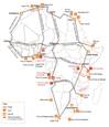 Major port projects & logistics: Map credit PwC