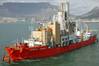 Mining vessel Debmar Pacific departing from Cape Town, outfitted with new Wärtsilä gensets (Photo: Wärtsilä)