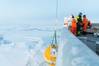  Mooring retrieved on board the Svalbard (photo credit: Daniel Fatnes of the Norwegian Coast Guard)