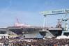 More than 20,000 guests attended the christening ceremony of the aircraft carrier John F. Kennedy (CVN 79) at Newport News Shipbuilding division. (Photo: Ben Scott/HII)