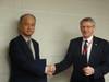 Mr Yasushi Nakamura NKCS Operating Officer and Mr Ame Michelsen Secretariat Manager of FROSIO