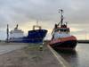 MV Oceanic Pintail being towed 1000nm to Dales Marine dry dock facilities at Leith  (Photo: Dales Marine)