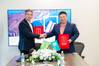 Nick Brown, CEO, LR and Shuo Chen, Chairperson and Founder, H2Terminals, signing MoU courtesy of LR.
