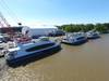 NYC Ferries alongside at Metal Shark's Franklin Yard. CREDIT: Metal Shark