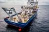 On November 4, 2020, the R/V Roger Revelle is pictured out at sea for a ten-day commissioning and calibration cruise following its midlife refit. Engineers and techs were tasked with testing, calibrating, and commissioning the updated instrumentation and systems. Bruce Appelgate, Associate Director of Scripps Institution of Oceanography, was the PI and chief scientist aboard.
Copyright Andrew Jorgensen / 2025 Scripps Institution of Oceanography / UC San Diego