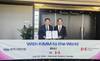 On Tuesday, July 29, KIMM signed an MoU with NRC in Montreal, Canada, to collaborate in the fields of resource recovery and clean environmental technology. KIMM President Seog-Hyeon Ryu and NRC Director General Daniel Dufour pose for a photo. © Korea Institute of Machinery and Materials (KIMM)