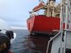 'Orsula' aground: Photo credit US Coast Guard