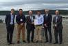 Presentation of the AiP. From left Pål Spilleth (DNV GL)%2c Marius Øverland (Vard)%2c Johan P. Tutturen (DNV GL)%2c Andreas Buskop (Vard)%2c Roald Vårheim and Magnus Lindgren (both DNV GL)