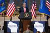 President Trump delivers remarks at the Fincantieri Marinette Marine shipyard in Wisconsin (Photo: Fincantieri Marinette Marine)