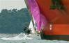 Racing yacht Atalanta of Chester collides with oil tanker Hanne Knutsen. (Photo: The Telegraph)