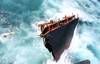 'Rena' in Breaking Waves: Photo credit Maritime NZ