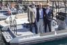 Bernard d’Alessandri, General Secretary and Managing Director of the Yacht Club de Monaco (center), with Leif Stavøstrand, founder of Evoy (left) and Stewart Wilkinson, Founder of Vita (right) at the Yacht Club de Monaco. (Photo credit: @Francesco Ferri / Vita)
