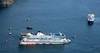 Sea Diamond sinking off Santorini, Greece (AP photo / Christos Bekiaris)