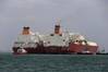 Ship to ship LNG transfer: Photo courtesy of Qatargas