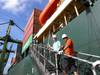 Ship's gangway: File photo