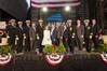 Ship’s sponsor, Mrs Kathy Taylor, former Mayor and current Chief of Economic Development for the City of Tulsa, Oklahoma, was joined by Austal USA President Craig Perciavalle and officers from the US Navy for the christening of the future USS Tulsa at Austal USA’s Mobile, Alabama shipyard on 11 February 2017. (Photo: Austal)
