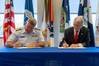 Signing for their respective agencies were Admiral Karl Schultz, Commandant U.S. Coast Guard and the Honorable Robert Sumwalt, Chairman of the NTSB. (Photo: USCG)