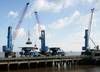 Terex Port Solutions will supply two Terex Gottwald Modell 8 portal harbour cranes in the G HSK 8424 B four-rope grab variant to Associated British Ports.Photo ABP