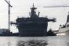 The big U.S. shipyards will all be angling for growing U.S. Navy work. Pictured is the Wasp-class amphibious assault ship USS Bataan (LHD 5), transited to General Dynamics National Steel and Shipbuilding Company (NASSCO) shipyard in support of a regularly scheduled maintenance period for modernization and repairs.
U.S. Navy photo by Mass Communication Specialist 2nd Class Bradley Rickard