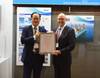 The certificates were presented at DSME’s booth at Gastech in Houston (left to right): Odin Kwon, Chief Technology Officer (CTO) of DSME, receives the AIP certificates from Johan Petter Tutturen, DNV GL – Maritime Business Director Gas Carriers (image courtesy of DNV GL)