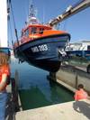 The filmed rescue boat SN 203 in the Pornichet harbor, near Saint-Nazaire © RENOLIT 