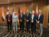 The Irish Delegation to IALA with IALA Secretary General and Council President: (L-R) Ronan Boyle,: Yvonne Shields O’Connor, Francis Zachariae, Eamonn Kelly, and William Priestley. Credit: Dept. of Transport (Ireland)