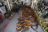 The large illicit weapons cache was destined for Somalia Photo by RAN