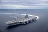 The Nimitz-class aircraft carrier USS Abraham Lincoln (CVN 72) conducts high-speed turn drills in the Atlantic Ocean during sea trials. Photo: United States Navy