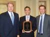 The Shipbuilders Council of America present the Award for Excellence in Safety to Bollinger executive vice president, Chris Bollinger during the April 2011 meeting held in Washington, D.C.  (Pictured left to right: Matthew Paxton, SCA – President; Chris Bollinger, Bollinger Shipyards - Executive Vice President; and Ian Bennitt, SCA - Manager Government Affairs.)