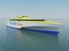 Two new high-speed ferries to be run by Spanish ferry operator Fred. Olsen are each to be powered by four MTU 20-cylinder 8000 M71L engines from Rolls-Royce. The ferries will be 117m trimarans, designed by Austal Australia, and are to ply the waters around the Canary Islands from 2020. (Image: Rolls-Royce Power Systems)