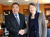 UNDP Administrator Helen Clark with IMO Secretary-General Koji Sekimizu (Photo: IMO)