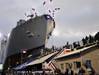 USNS Cesar Chavez (T-AKE-14) was christened and launched at General Dynamics National Steel and Shipbuilding Company's shipyard in San Diego, May 5, 2012 (U.S. Navy photo by MCSN Jasmine Sheard)