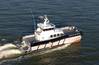 Werkendam Aerial photo of multipurpose catamaran.