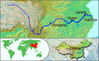 Yangtze River map: Image Wiki CCL