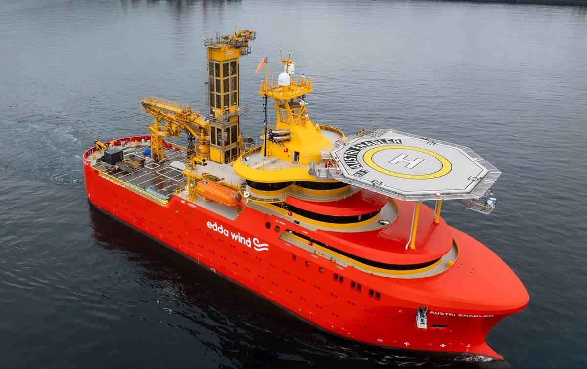 GONDAN Shipbuilders Delivers Green Hydrogen-Powered CSOV Austri Enabler to Edda Wind