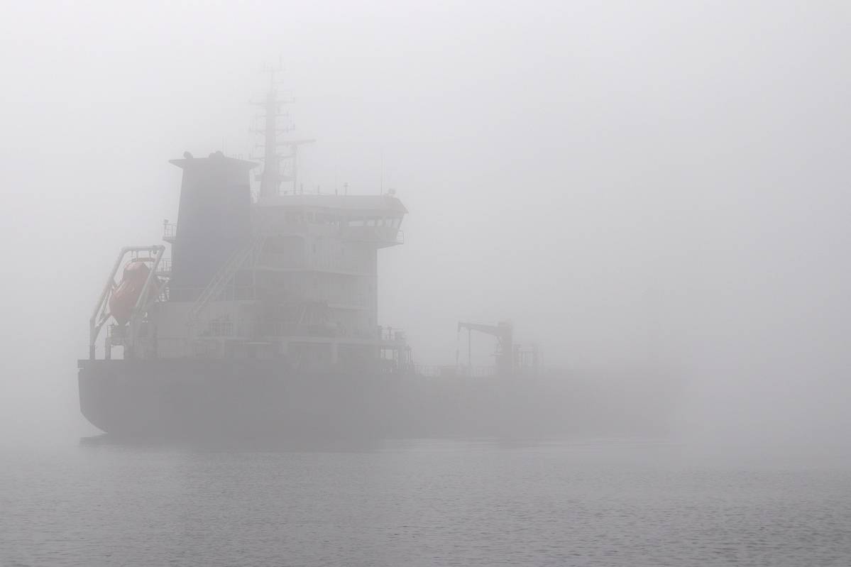 ships in the fog