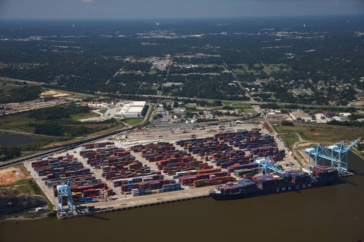 Alabama State Docks Map Port Of Mobile Posts Record Container Growth
